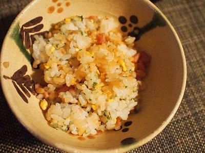 ❤スパムと炒り卵と鰹節と青海苔醤油の混ぜご飯❤