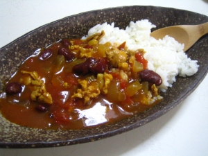 豆入りキーマカレー