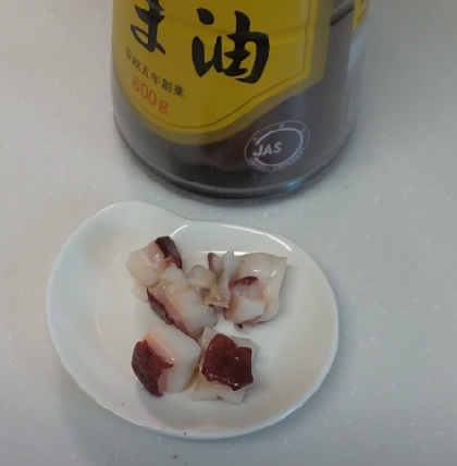 たこの胡麻油炒め