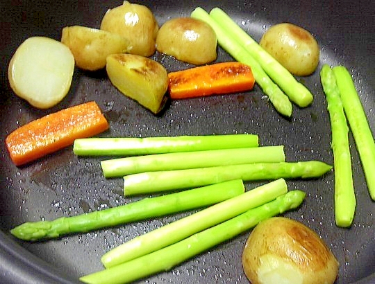 シンプルに野菜の鉄板焼き