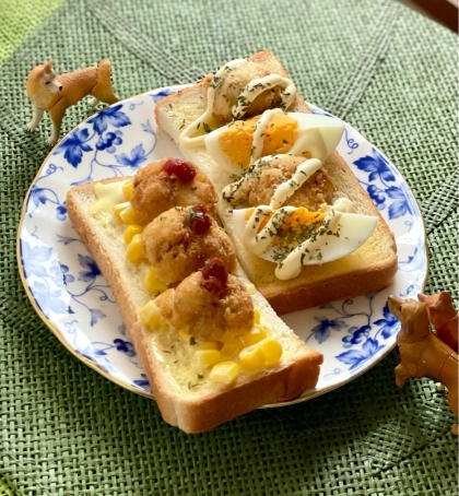 コロッケコーン♪トースト