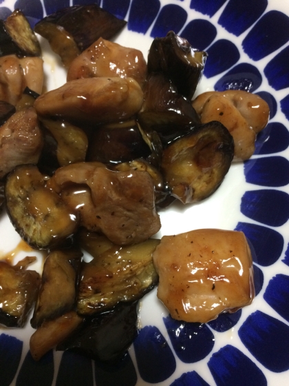 ご飯が進む♪鶏肉と茄子の照り焼き