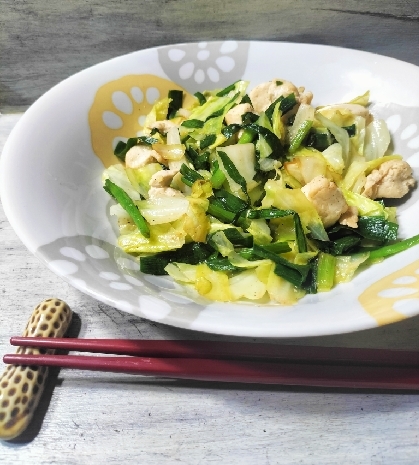 しっとり鶏むね肉の野菜炒め