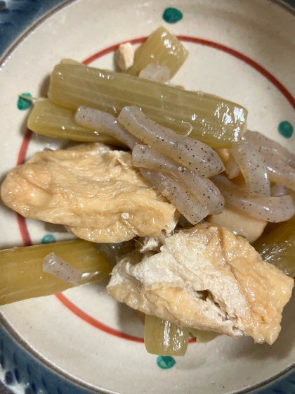 お弁当用〜ふきと油揚げの甘辛炒め