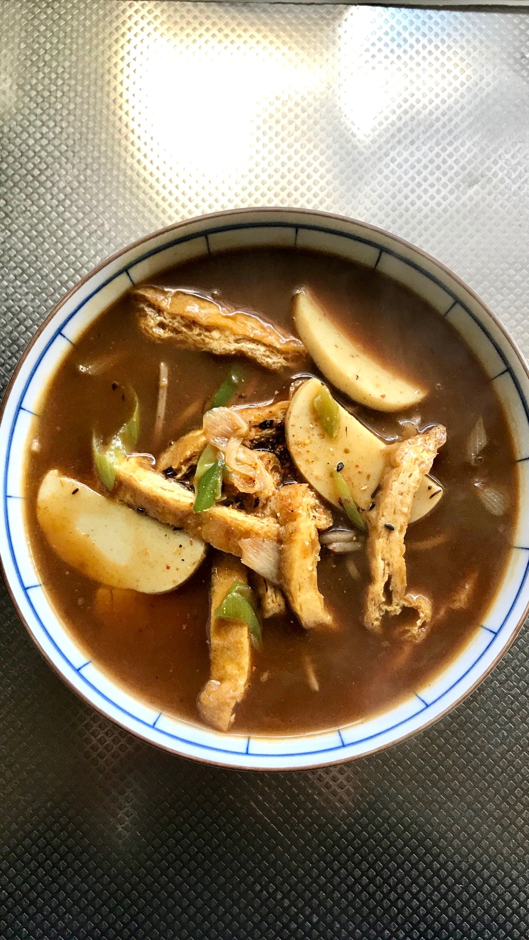 レトルトカレーでカレー蕎麦