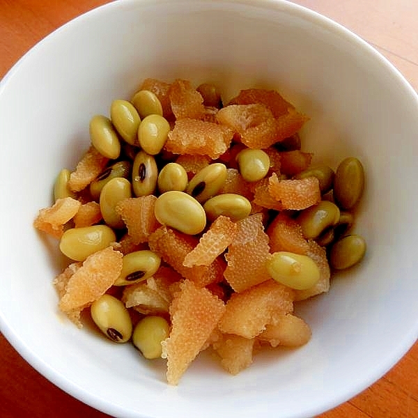 時短の塩抜きで❤数の子と青大豆の和え物♪