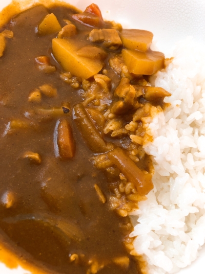 チキンカレー大好きですー！ごちそうさまでした♪