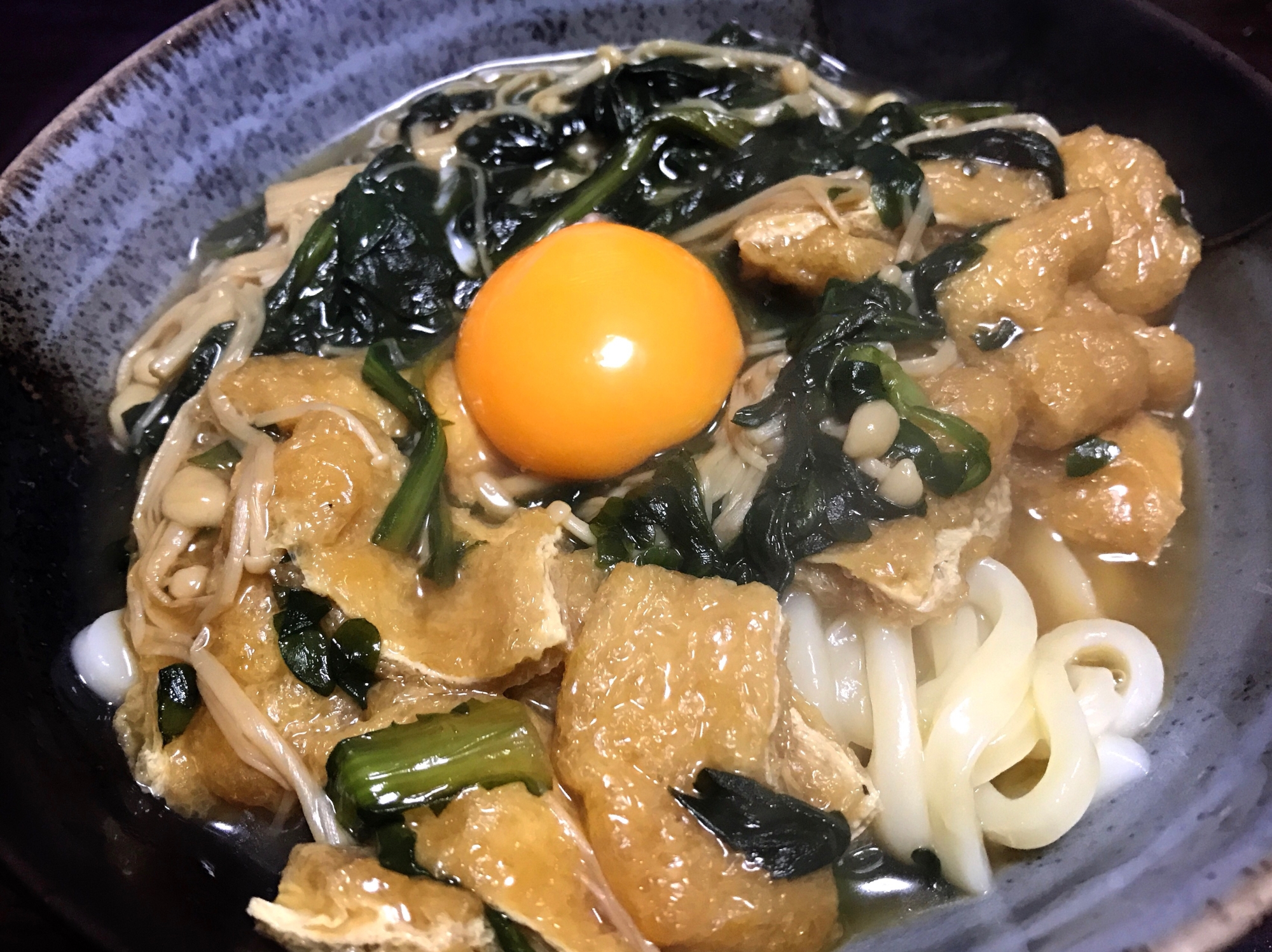 春菊あんかけうどん