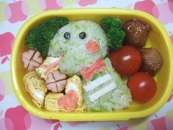 簡単キャラ弁☆２０１３年の干支！へびくんのお弁当♪