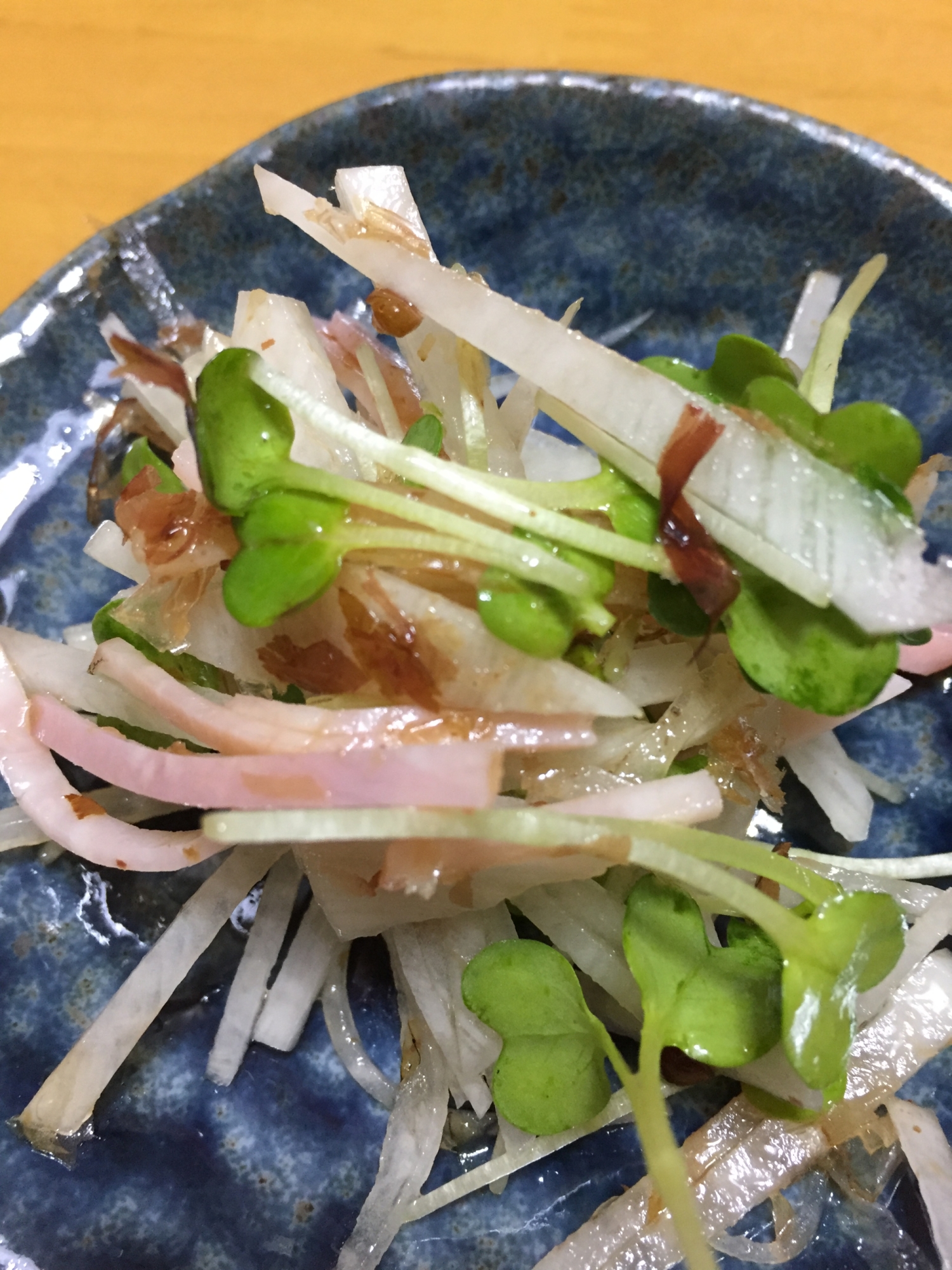 ハムと大根 カイワレの中華サラダ