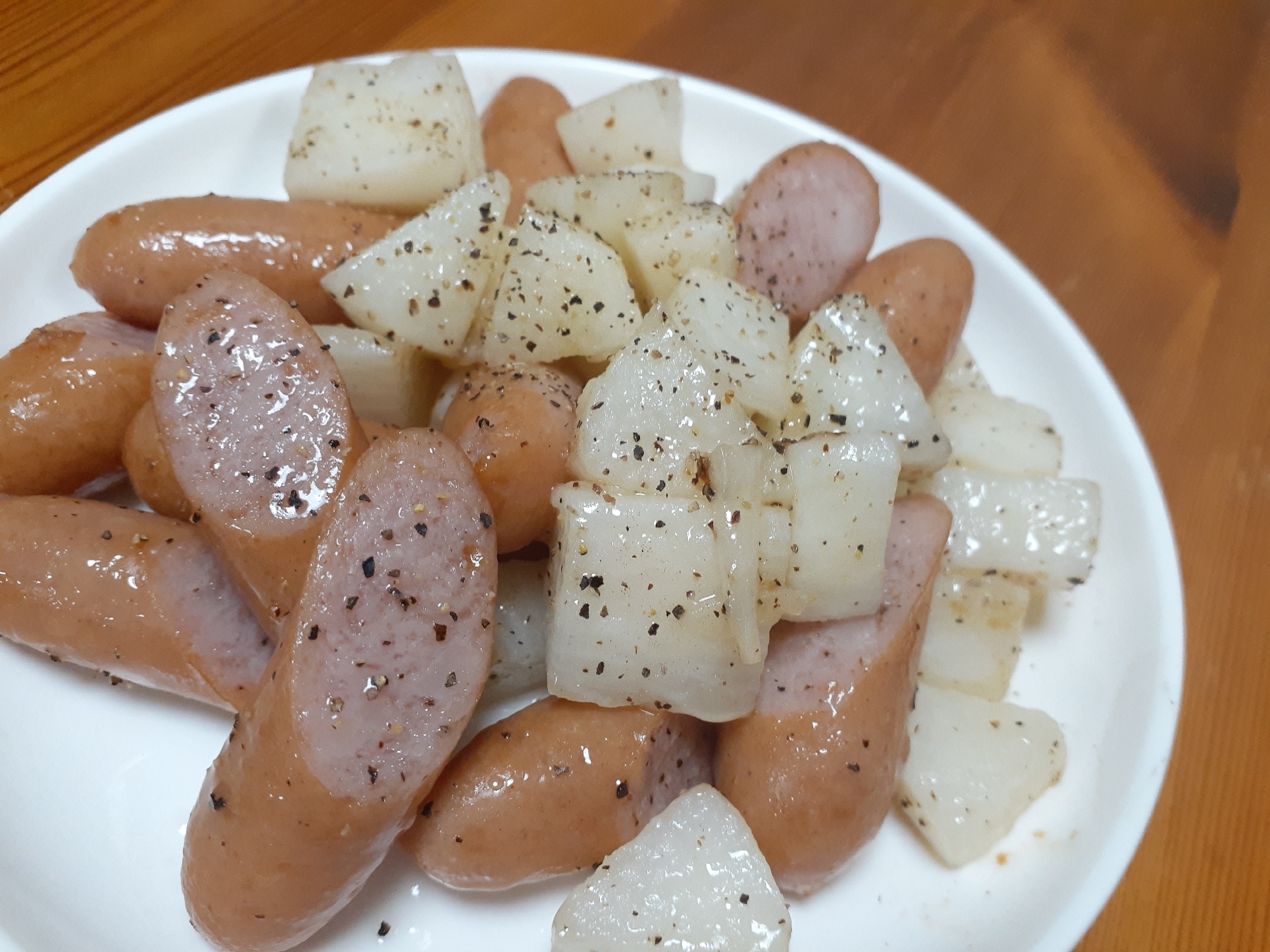 長芋とウインナーのジャーマンポテト風!