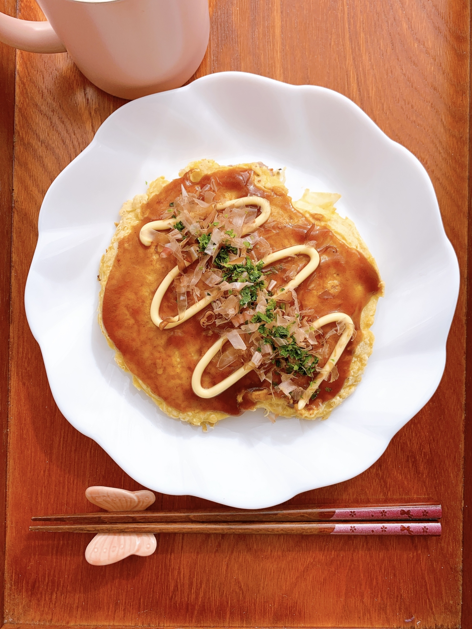 米粉と豆腐のお好み焼き