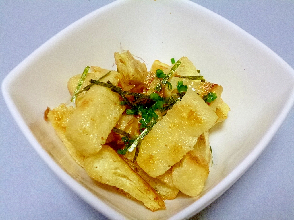 簡単！再利用！ツナ缶の残り油で油揚げのおつまみ レシピ・作り方 by 