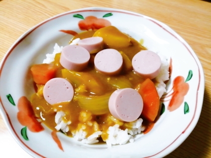 魚肉ソーセージカレー