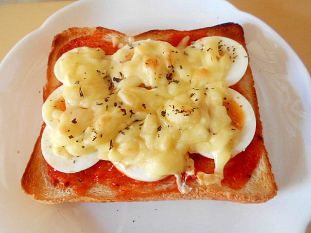朝食に ゆで卵とチーズのトースト レシピ 作り方 By アルプスの乙女 楽天レシピ