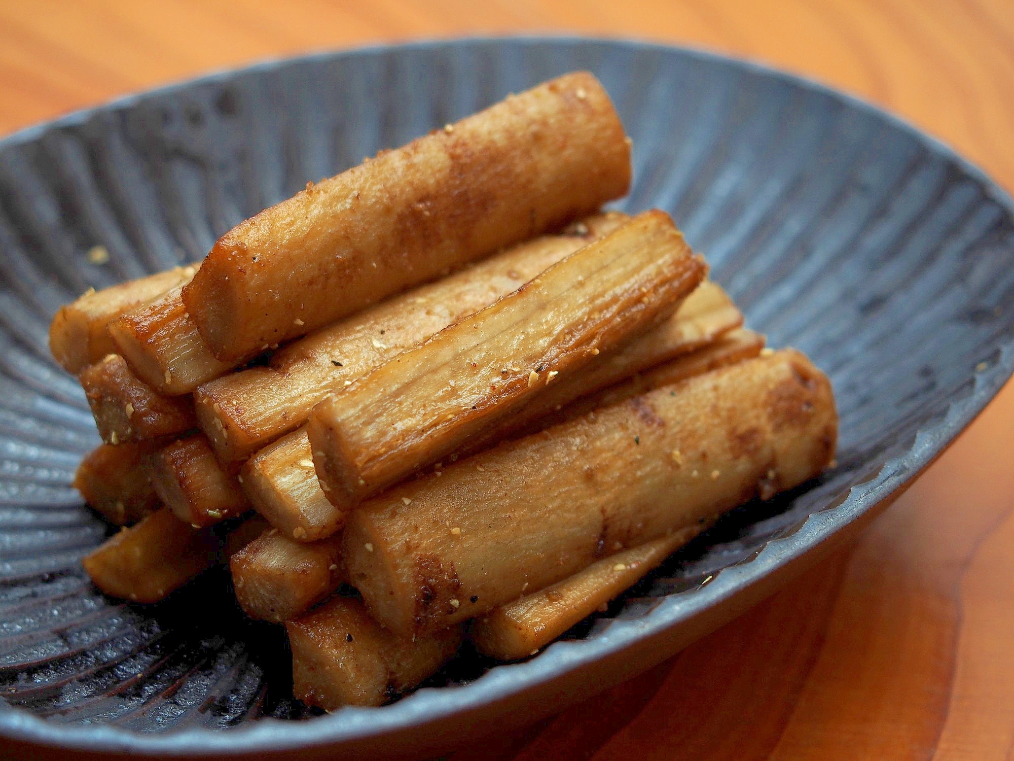 簡単おつまみ！ごぼうの山椒粉炒め