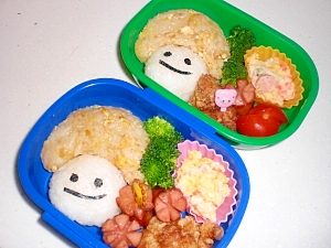 卵チャーハンのコドモダケちゃん弁当