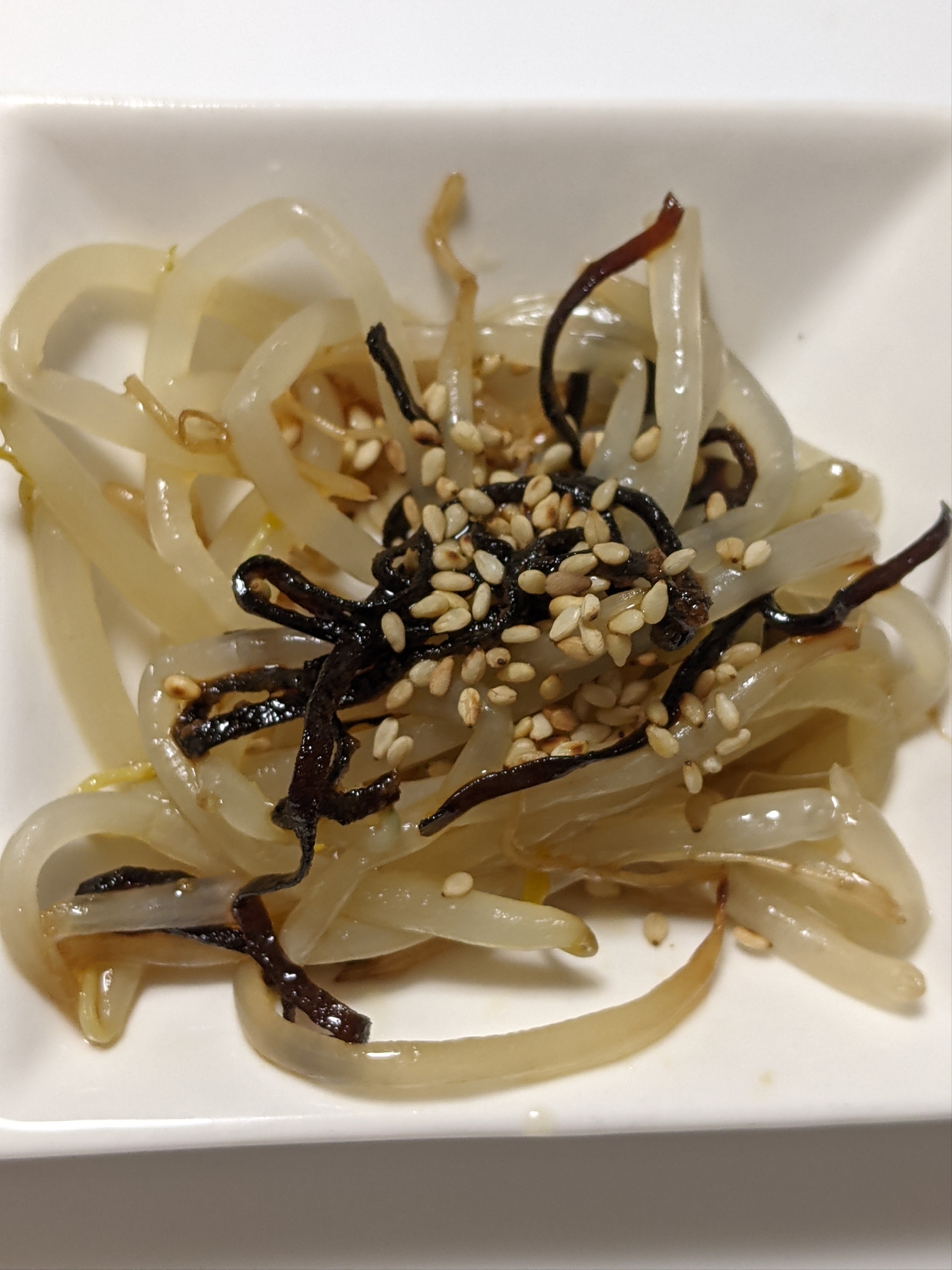 もやしと塩昆布のポン酢和え