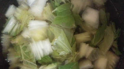 白菜のトロトロコンソメスープ