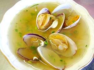妊娠期に*あさりのスープ*