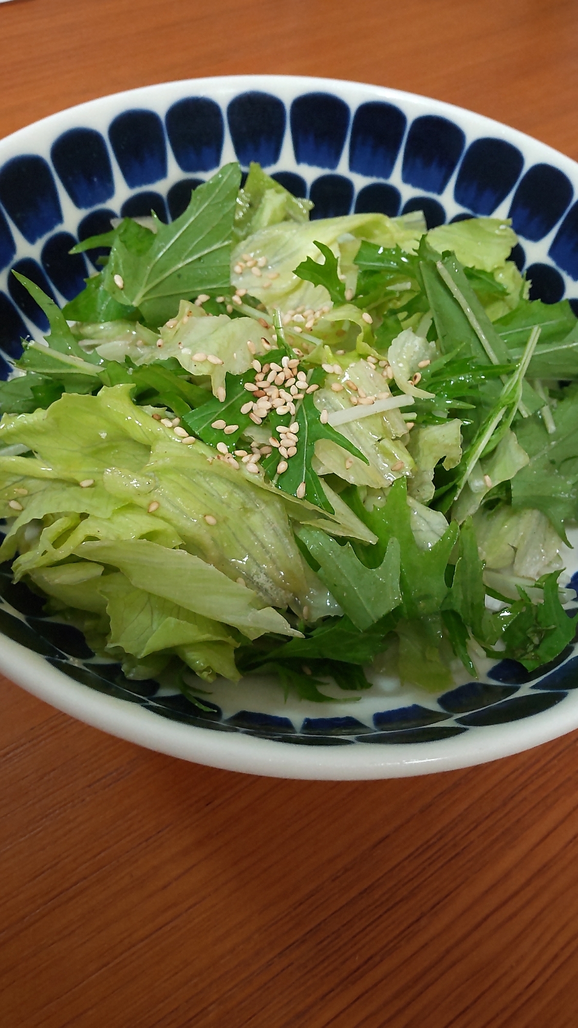 水菜とレタスと葱deナムル☆