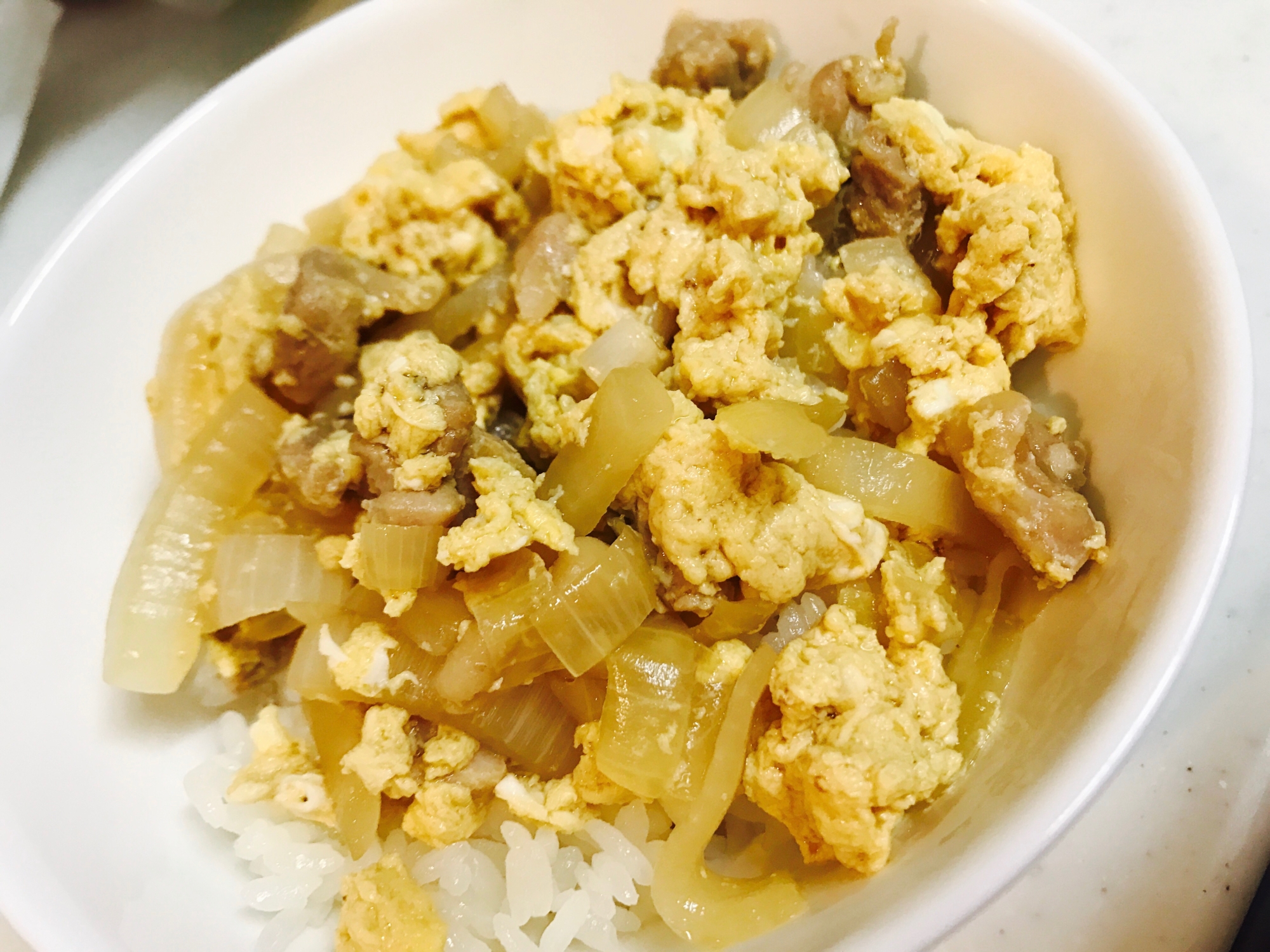 子供の簡単ごはん 玉子丼 レシピ 作り方 By かぉり331619 楽天レシピ