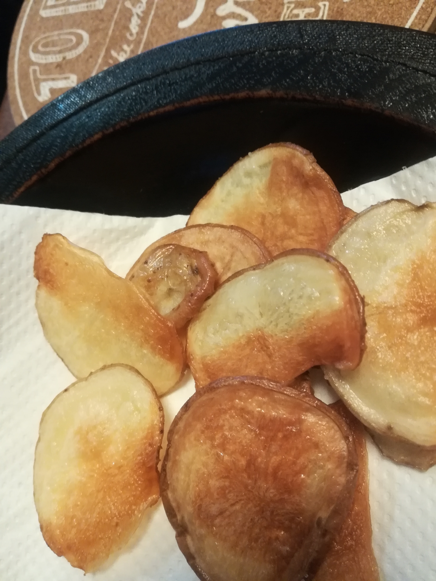 オーブンで手作りポテトチップス