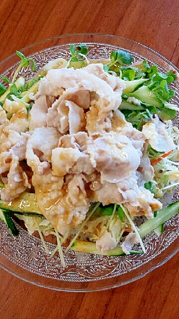 柔らか~い♪しっとり豚冷しゃぶサラダ!
