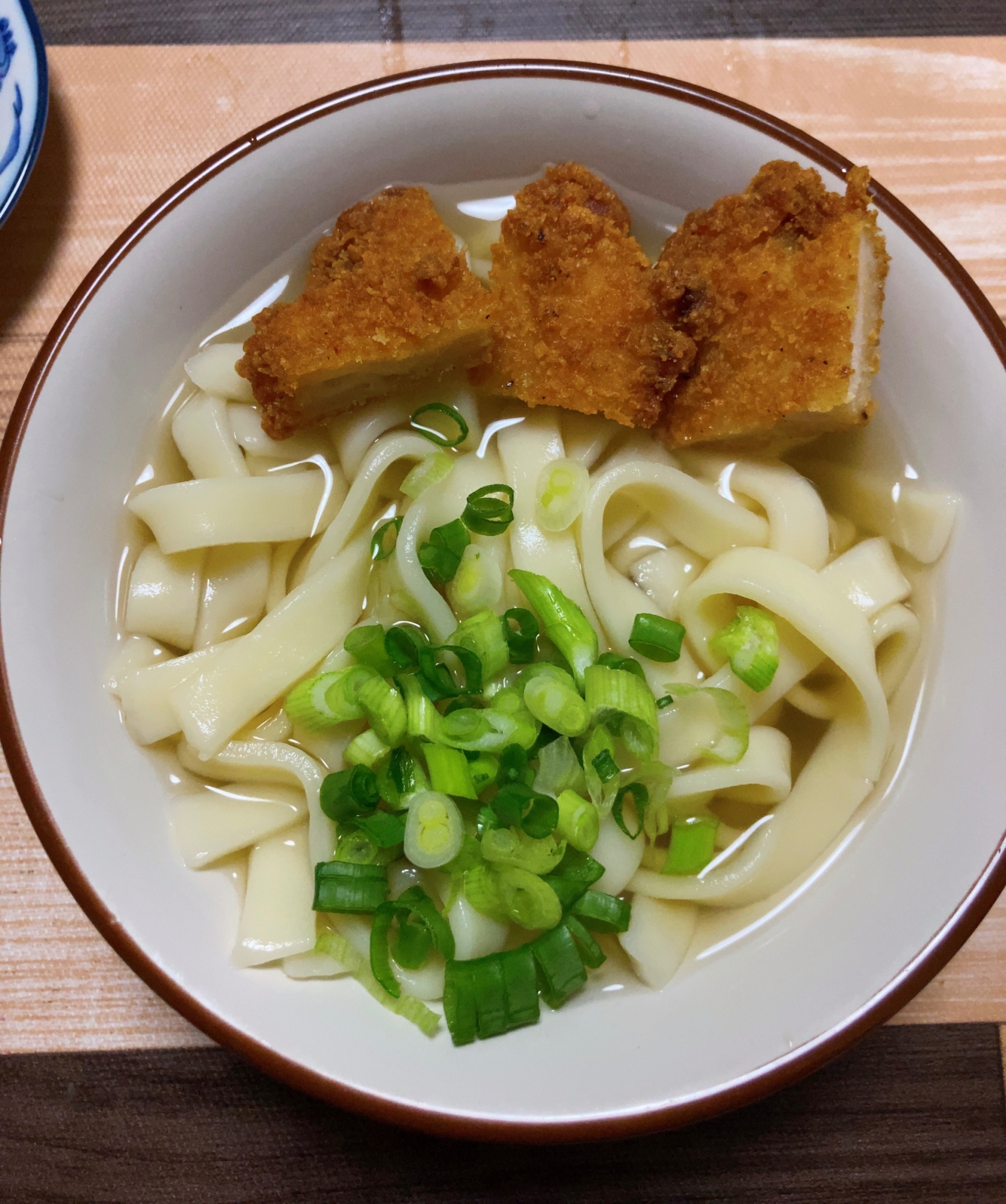 チキンフィレときしめん