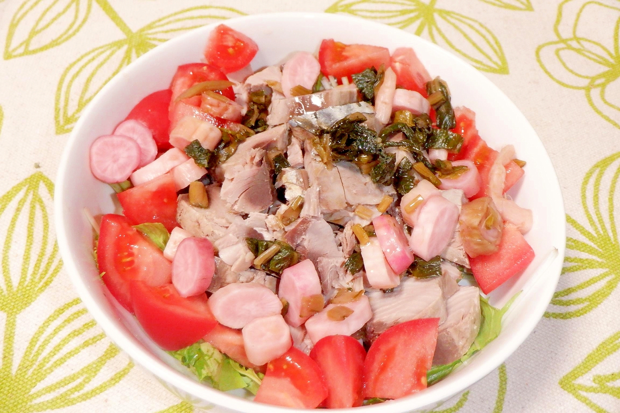 なまり節の塩ナムル風サラダ