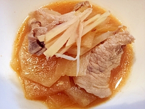 大根and豚肉のピリ辛味噌煮