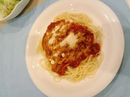 オーソドックス【＋α】でおいしくミートスパゲッティ