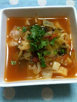 家庭菜園セロリを使った野菜たっぷり簡単スープ レシピ 作り方 By Yooo9969 楽天レシピ