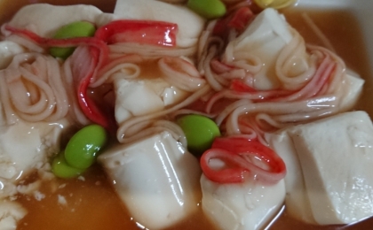 豆腐のカニカマあんかけ（中華味）