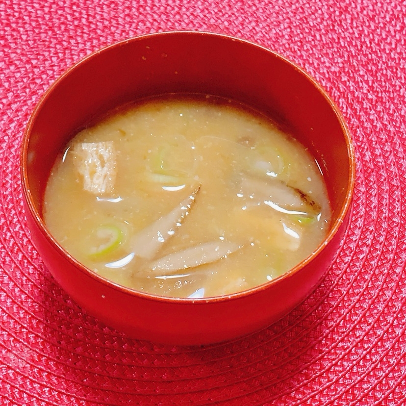 ごぼう味噌汁