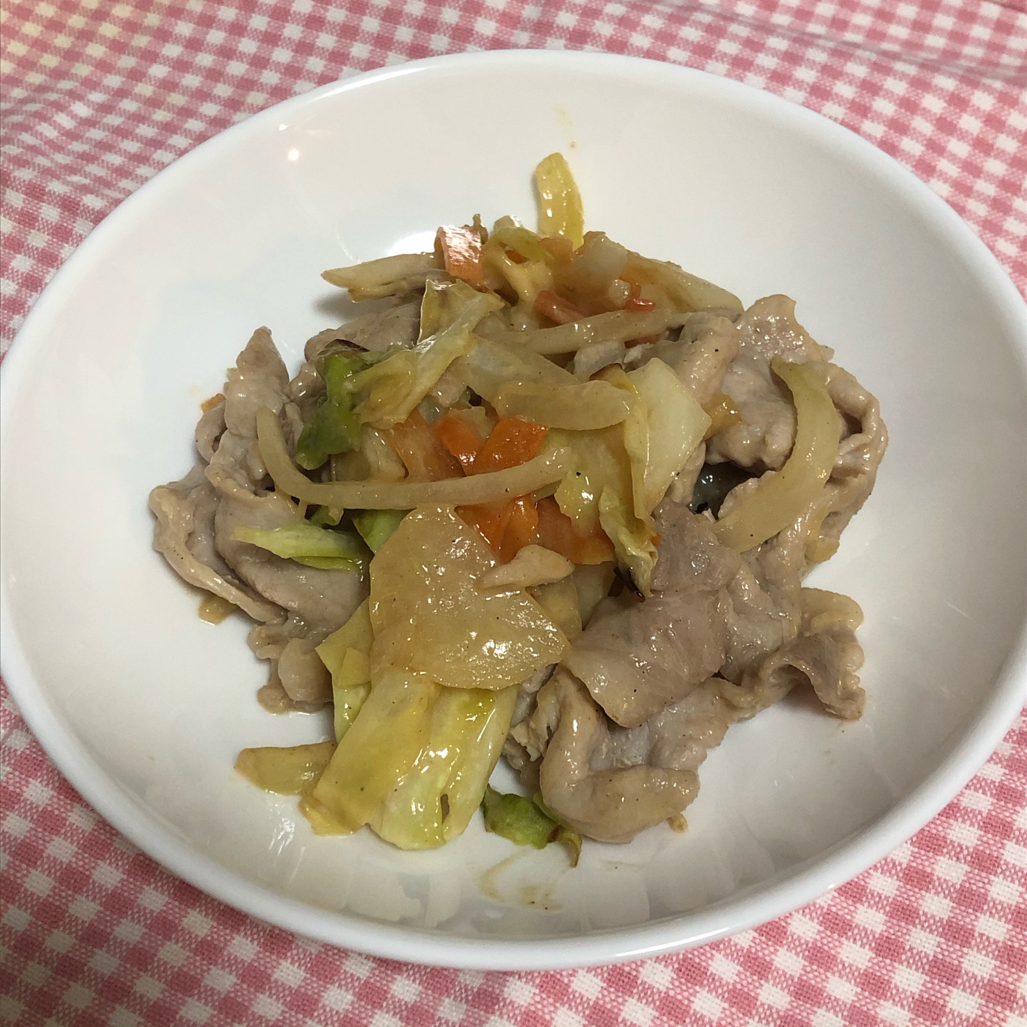 豚肉と野菜の味噌マヨ炒め
