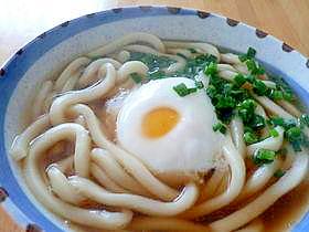 レンジでカンタン☆　温玉うどん