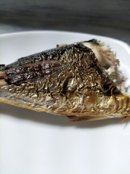 フライパンで鯖の塩焼き