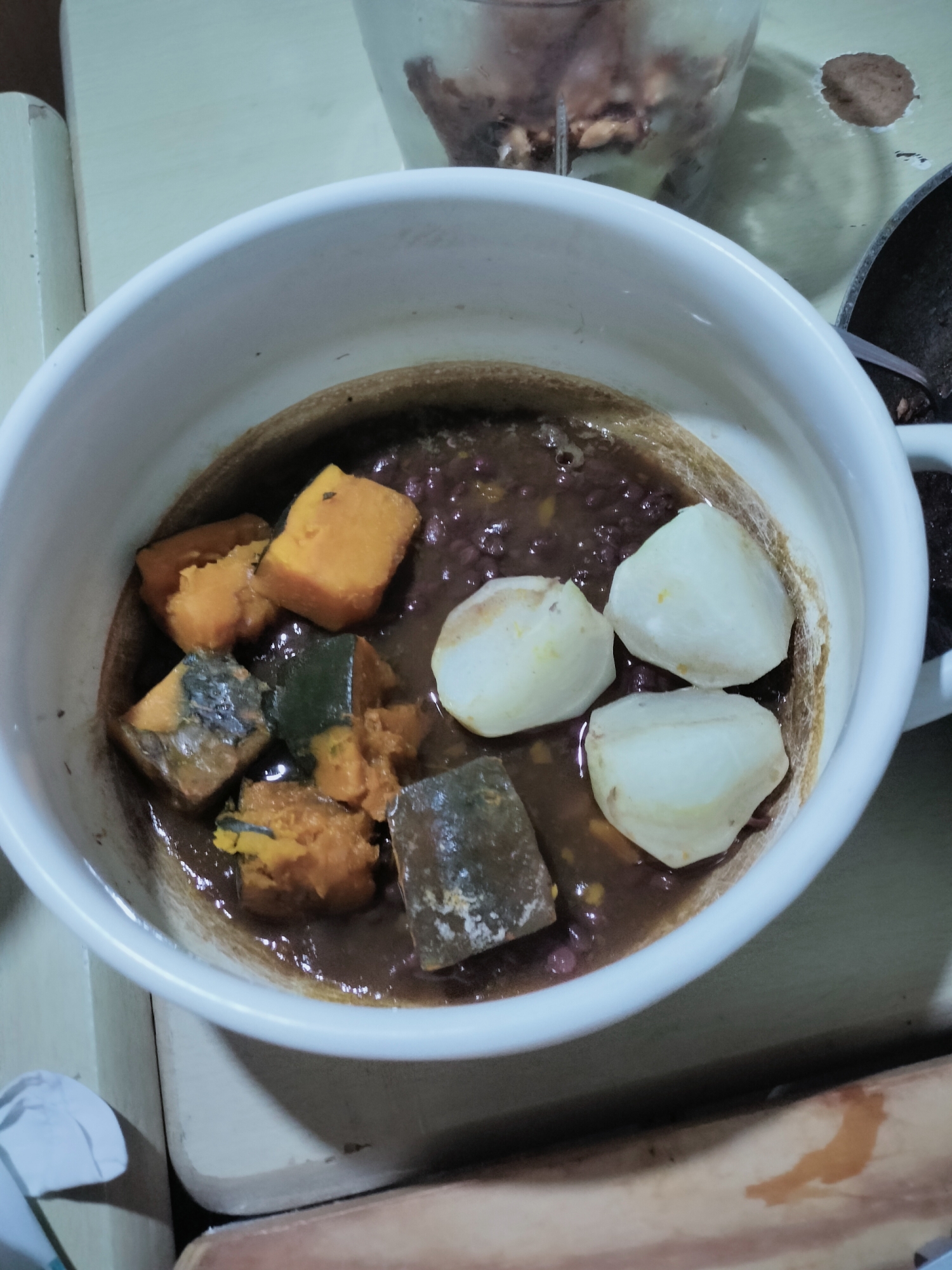 蕪かぼち小豆の煮物♪