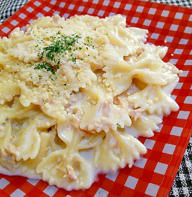 簡単すぐに♡ツナクリームパスタ