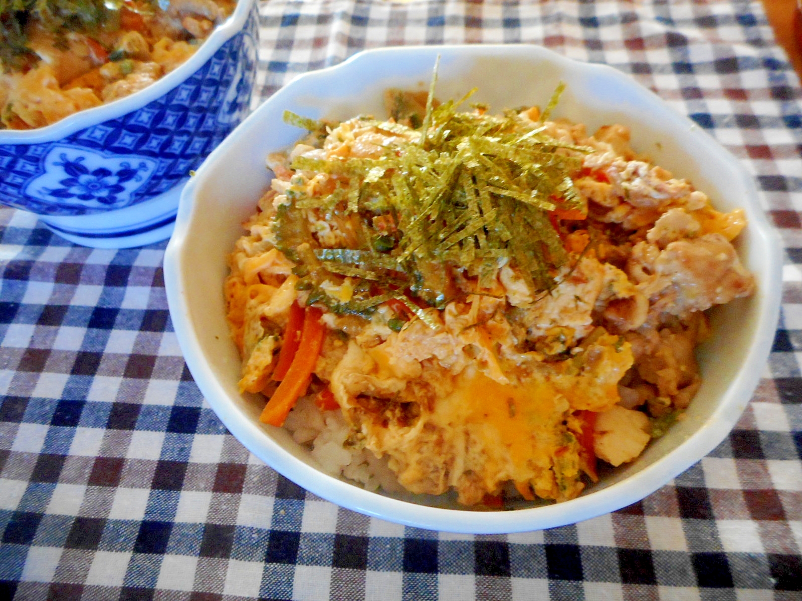 ゴーヤチャンプル卵とじ丼