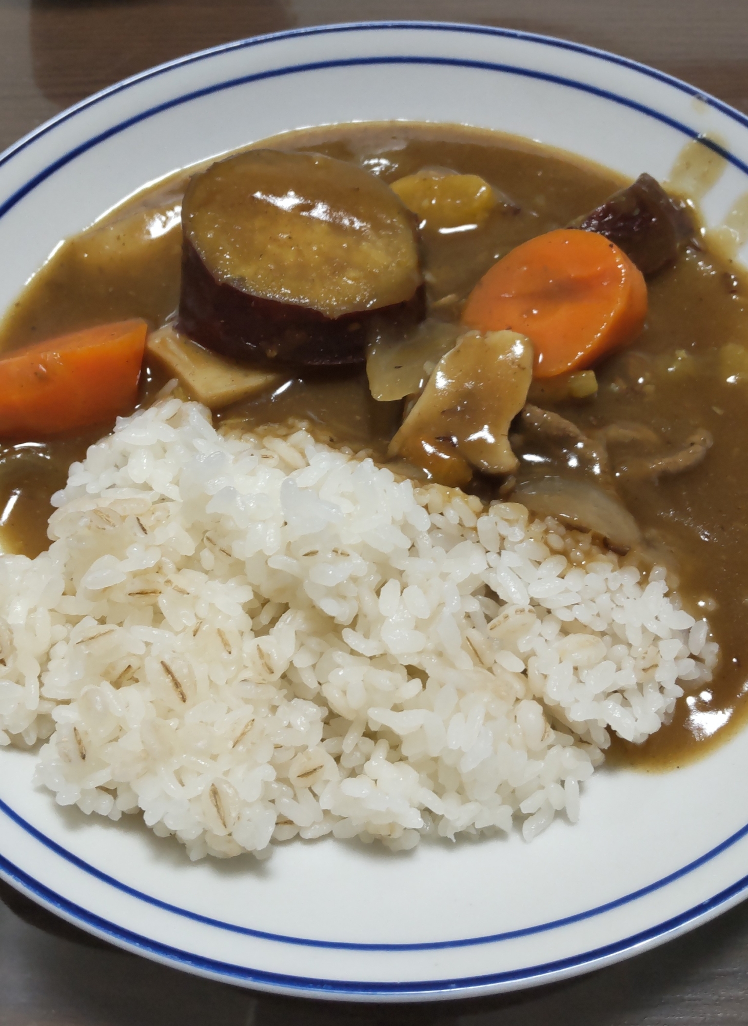 秋の味覚風カレー