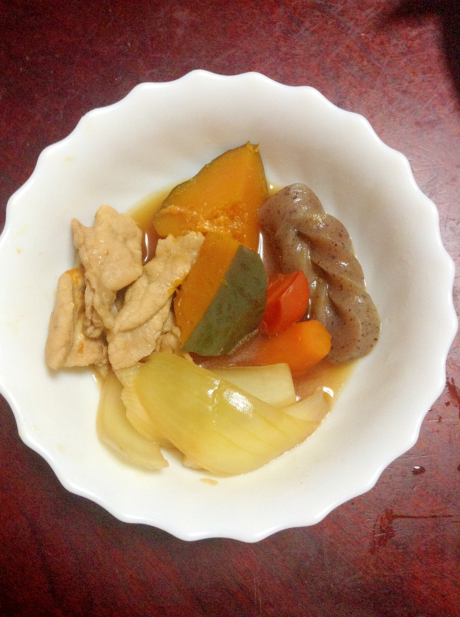 肉カボ【肉じゃがならぬ☆豚とかぼちゃの煮物】