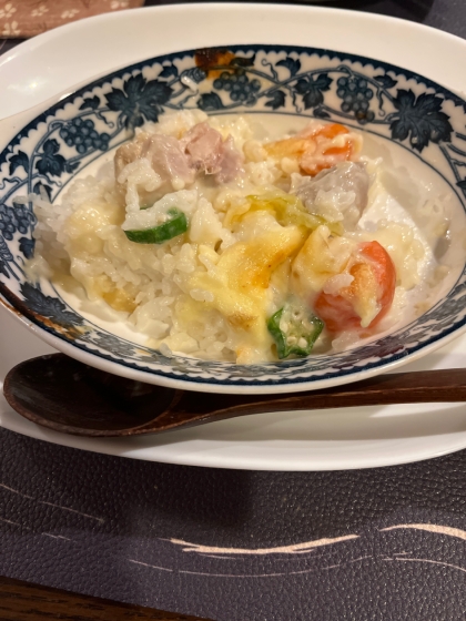 超簡単♪残りご飯でドリア