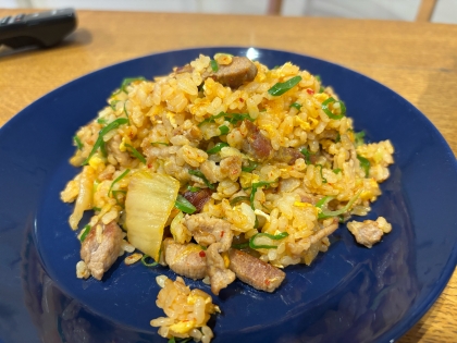 キムチチャーハンの決定版！秘技あり豚キムチ焼き飯