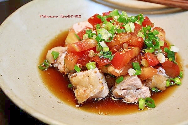 鶏肉の和風トマトだれ