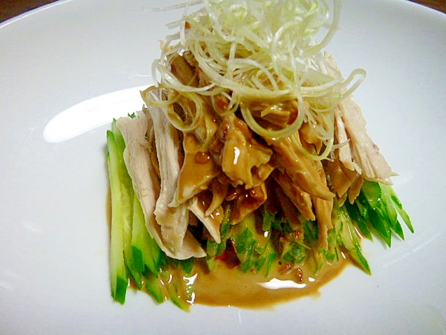 レンジで 棒棒鶏