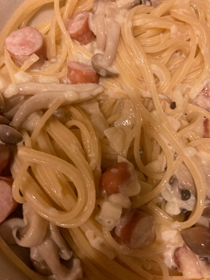 フライパン一つで　とろーりチーズのクリームパスタ!