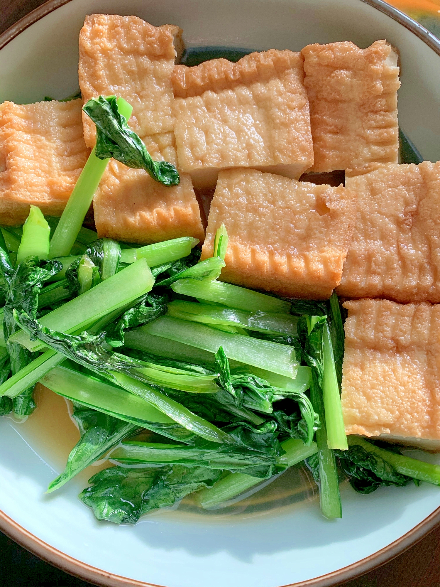 やわらか豆腐と小松菜のさっと煮