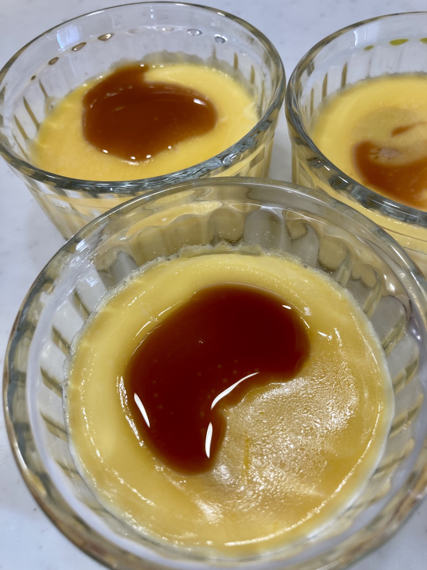 ソースは後がけ⭐︎レンジでプリン